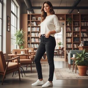 DENIM HUNTER Classic Black  skinny Women's Jeans size 31